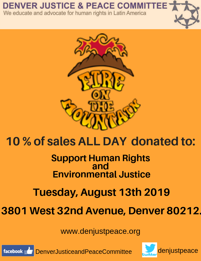 (English) Dine for Peace and Justice: August 13 2019