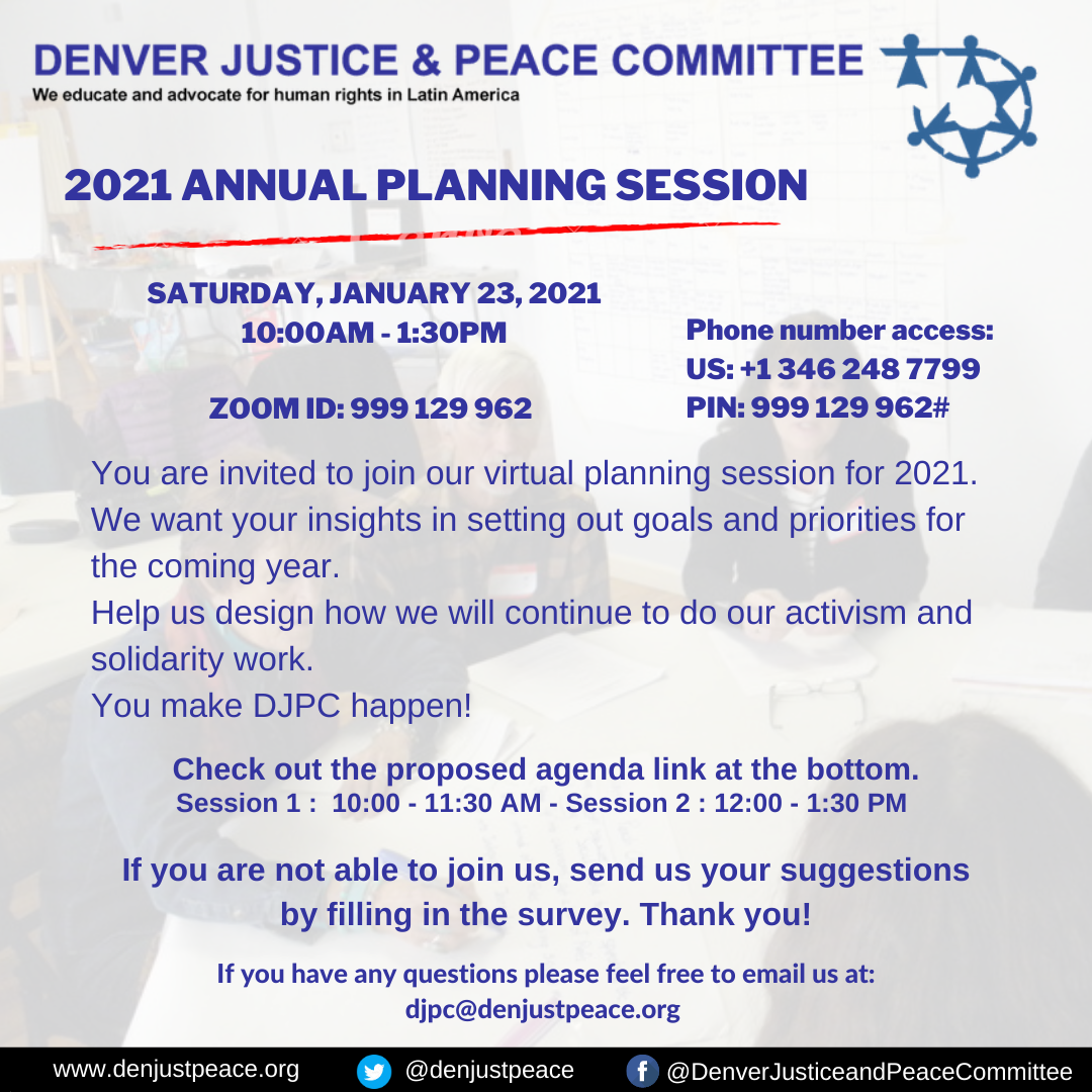 (English) You are invited to join our Annual Planning Meeting. Jan 23, 2021