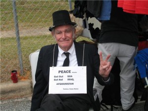 Anti-war protester at SOA